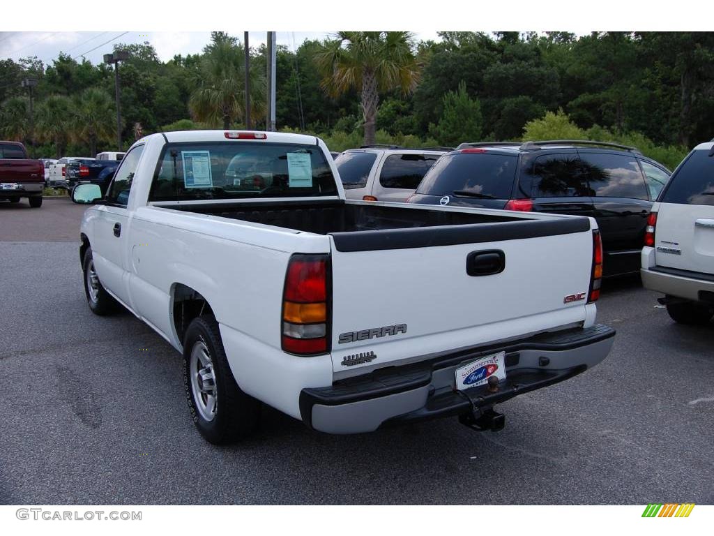 2004 Sierra 1500 Regular Cab - Summit White / Dark Pewter photo #15