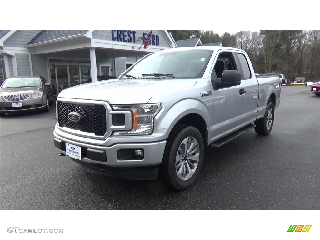 2018 F150 STX SuperCab 4x4 - Ingot Silver / Black photo #3