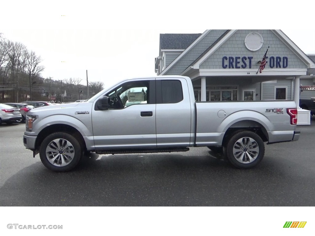 2018 F150 STX SuperCab 4x4 - Ingot Silver / Black photo #4