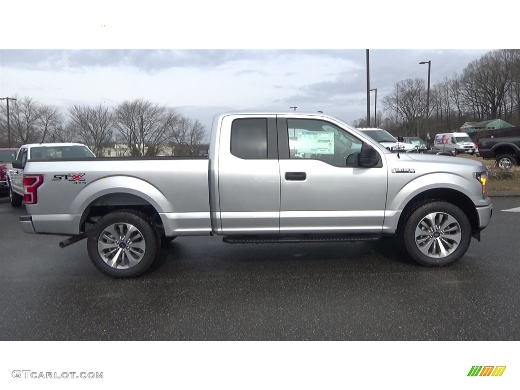 2018 F150 STX SuperCab 4x4 - Ingot Silver / Black photo #8