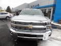 2018 Silver Ice Metallic Chevrolet Silverado 2500HD LT Crew Cab 4x4  photo #3