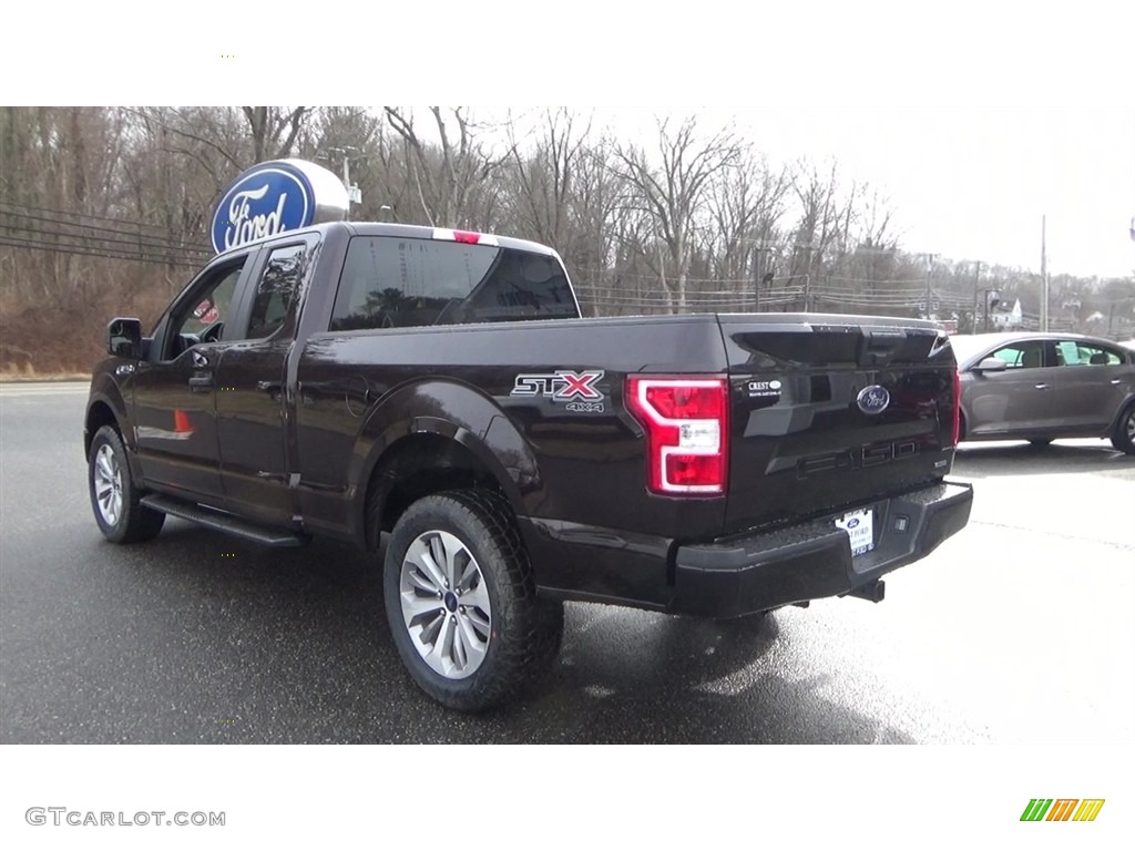 2018 F150 STX SuperCab 4x4 - Magma Red / Black photo #5