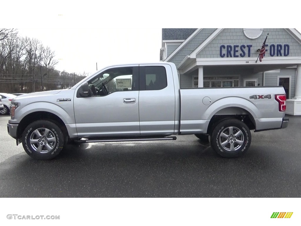 2018 F150 XLT SuperCab 4x4 - Ingot Silver / Earth Gray photo #4