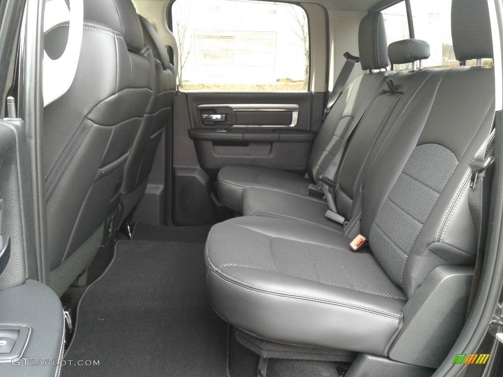 2018 1500 Night Crew Cab 4x4 - Brilliant Black Crystal Pearl / Black photo #11