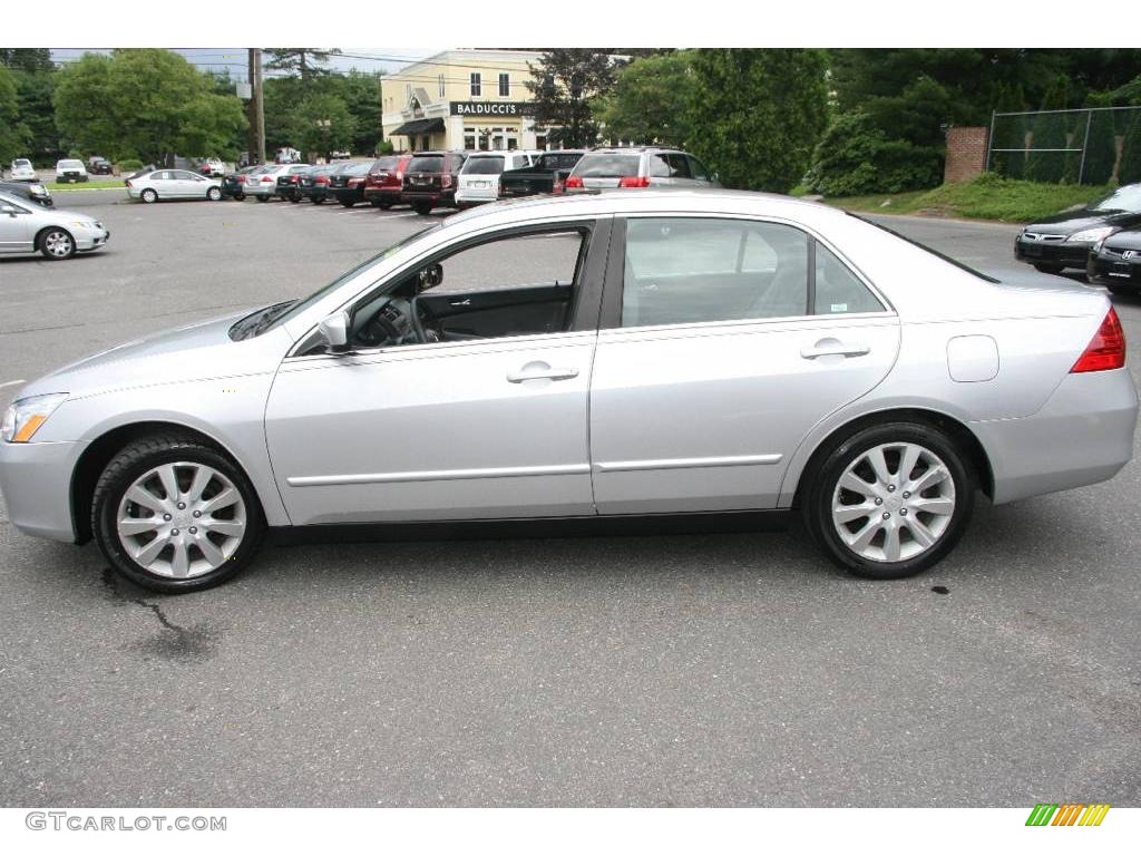 2006 Accord LX V6 Sedan - Alabaster Silver Metallic / Gray photo #9