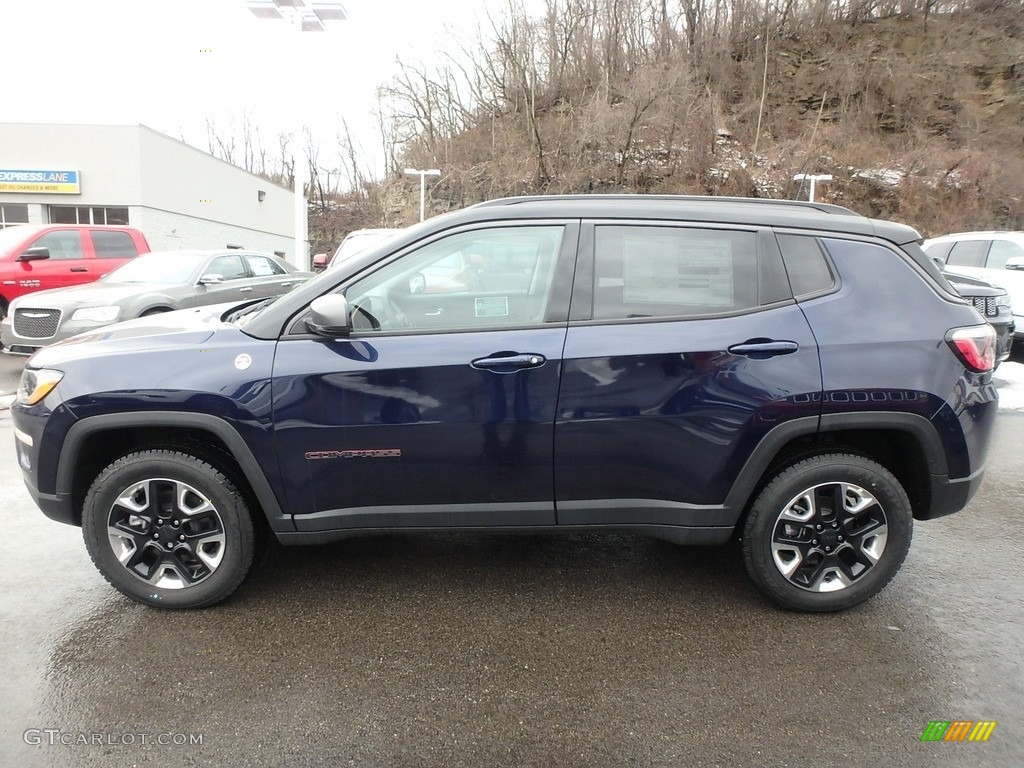 Jazz Blue Pearl 2018 Jeep Compass Trailhawk 4x4 Exterior Photo #125393316