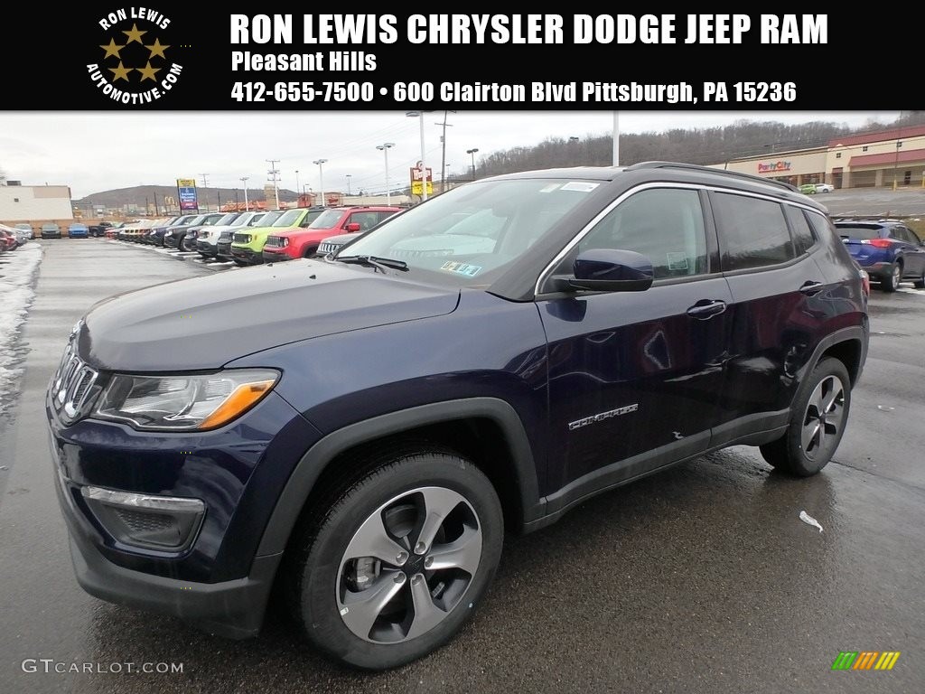 2018 Compass Latitude 4x4 - Jazz Blue Pearl / Black photo #1