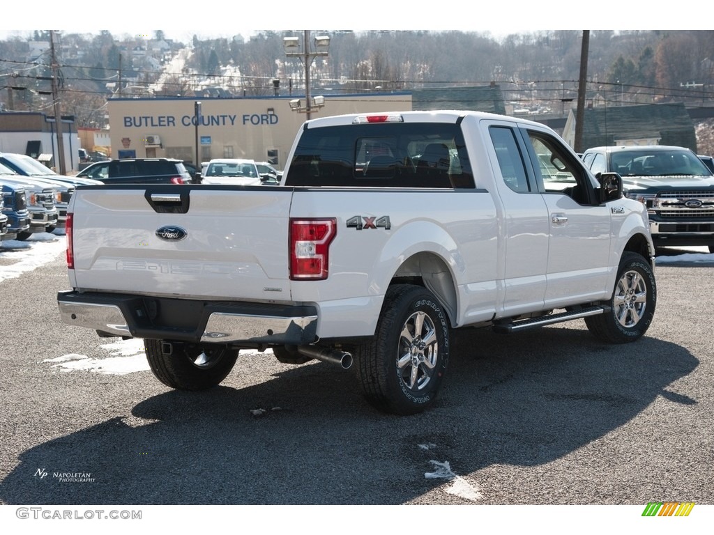 2018 F150 XLT SuperCab 4x4 - Oxford White / Earth Gray photo #6