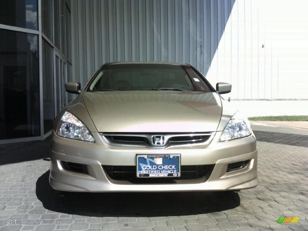2006 Accord EX V6 Coupe - Desert Mist Metallic / Ivory photo #2