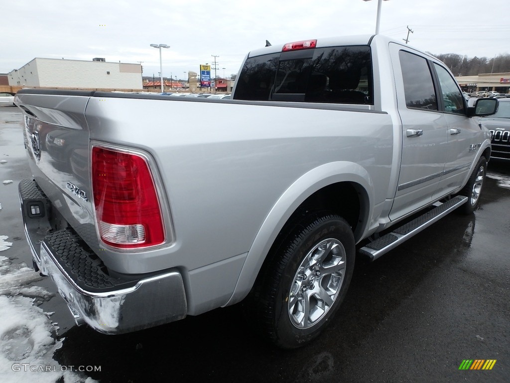 2018 1500 Laramie Crew Cab 4x4 - Bright Silver Metallic / Black photo #6