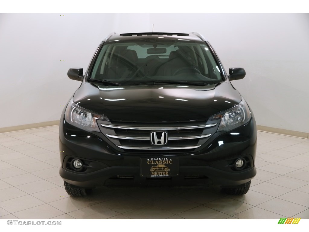 2014 CR-V EX-L AWD - Crystal Black Pearl / Black photo #2