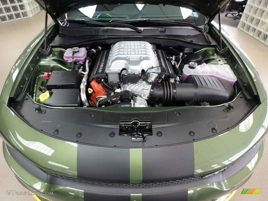 2018 Dodge Charger SRT Hellcat 6.2 Liter Supercharged HEMI OHV 16-Valve VVT V8 Engine Photo #125399199