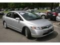 2007 Alabaster Silver Metallic Honda Civic Hybrid Sedan  photo #3