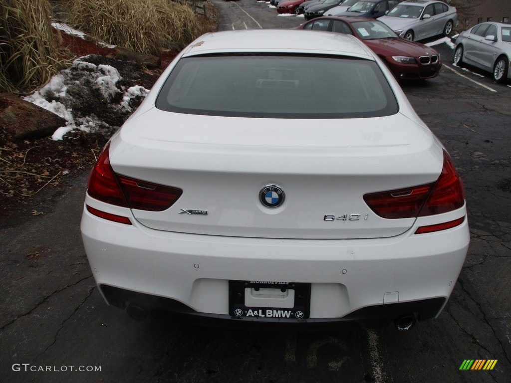 2018 6 Series 640i xDrive Gran Coupe - Alpine White / Black photo #4