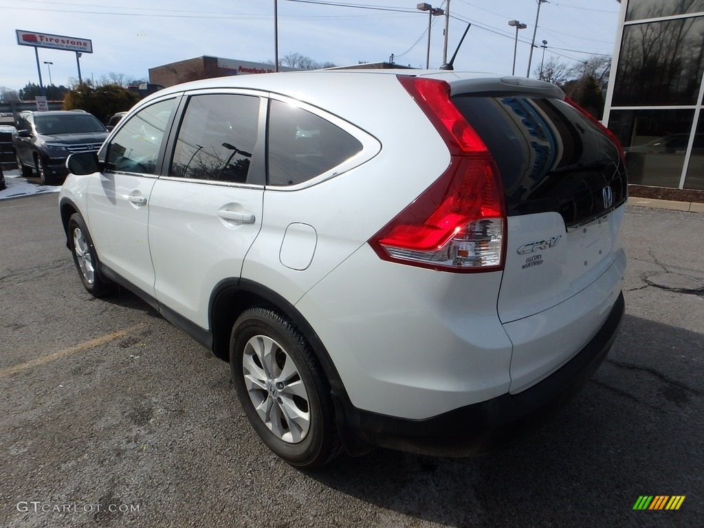 2013 CR-V EX AWD - White Diamond Pearl / Beige photo #3