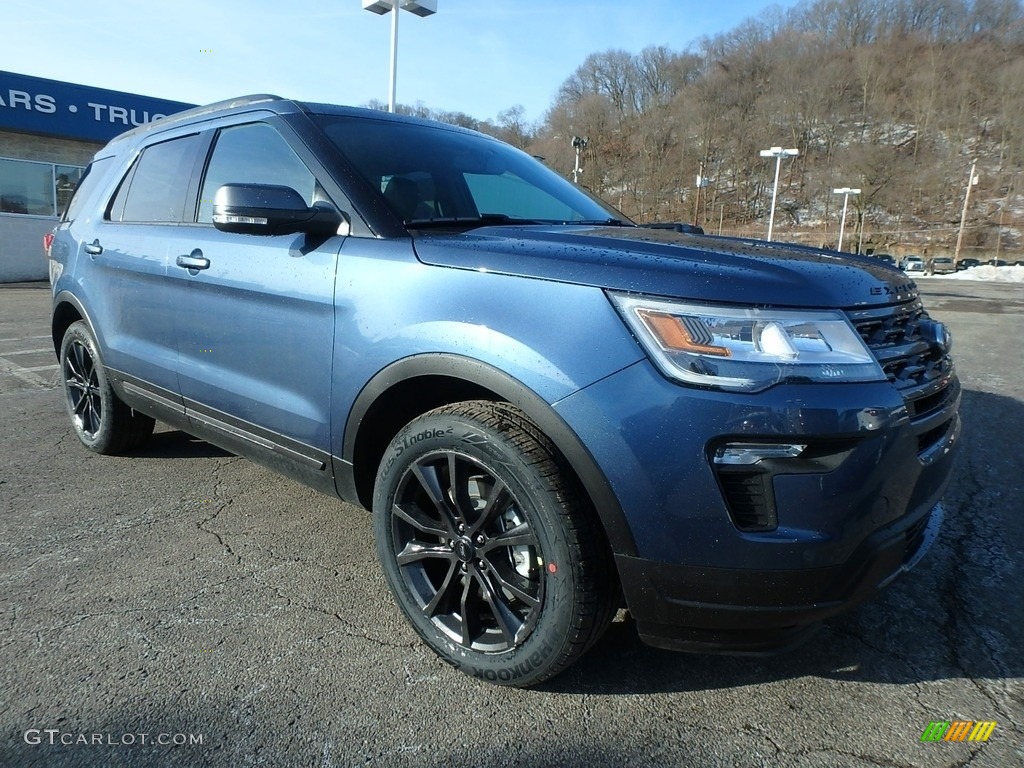 2018 Explorer XLT 4WD - Blue Metallic / Ebony Black photo #9
