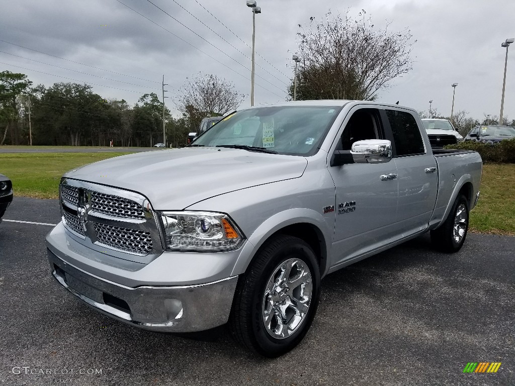 2018 1500 Laramie Crew Cab - Bright Silver Metallic / Black photo #1