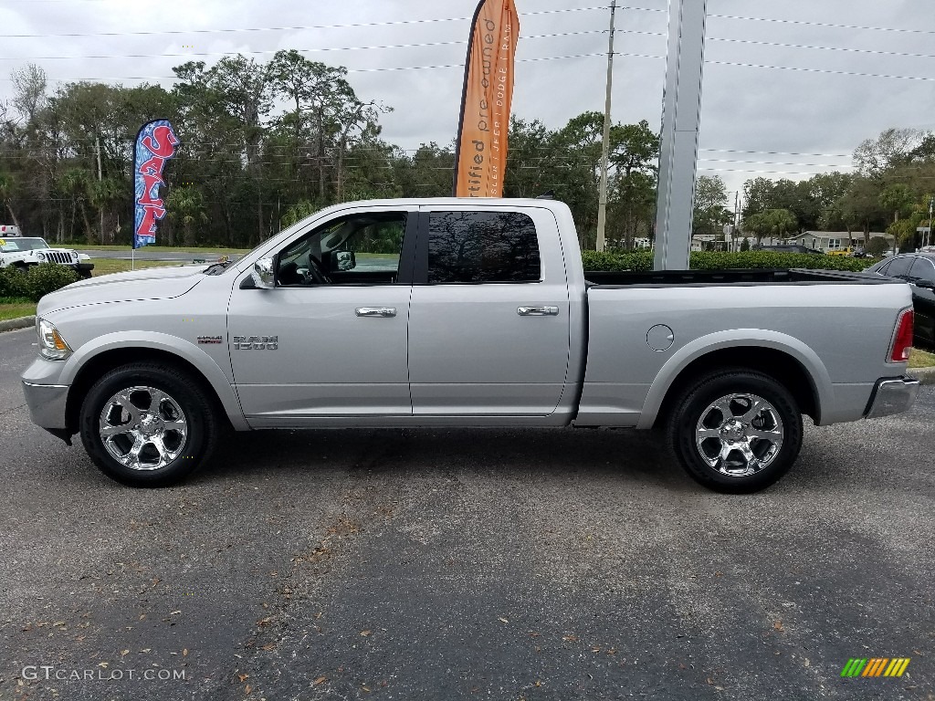 2018 1500 Laramie Crew Cab - Bright Silver Metallic / Black photo #2