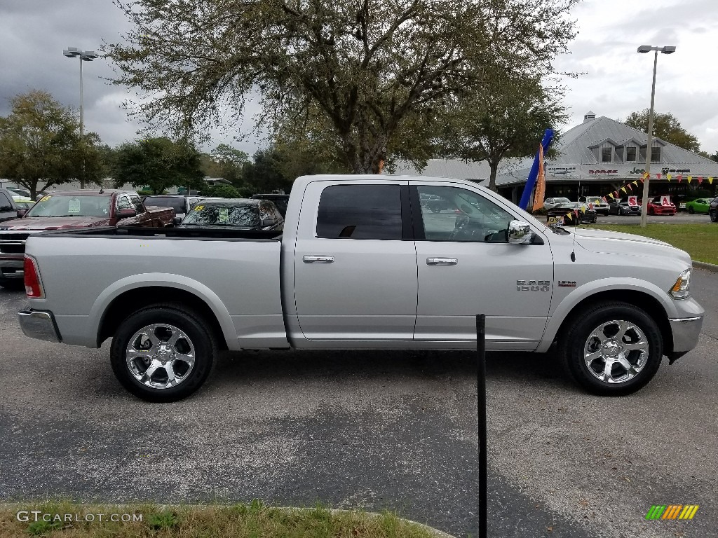 2018 1500 Laramie Crew Cab - Bright Silver Metallic / Black photo #6