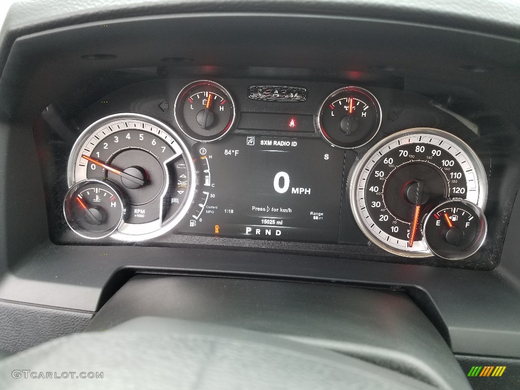 2018 1500 Laramie Crew Cab - Bright Silver Metallic / Black photo #14