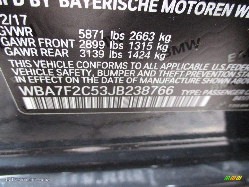 2018 7 Series 750i xDrive Sedan - Singapore Gray Metallic / Black photo #19
