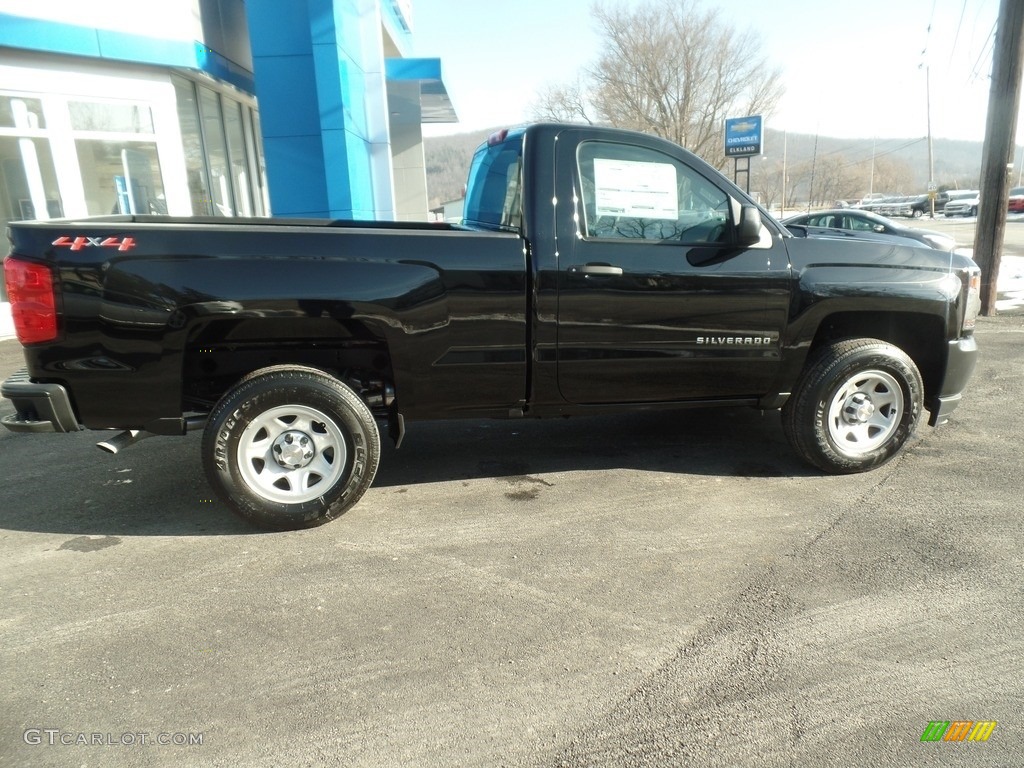 2018 Silverado 1500 WT Regular Cab 4x4 - Black / Dark Ash/Jet Black photo #9