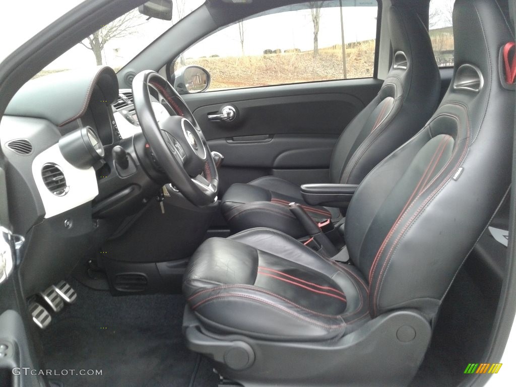 2013 500 Abarth - Bianco (White) / Abarth Nero/Nero (Black/Black) photo #10
