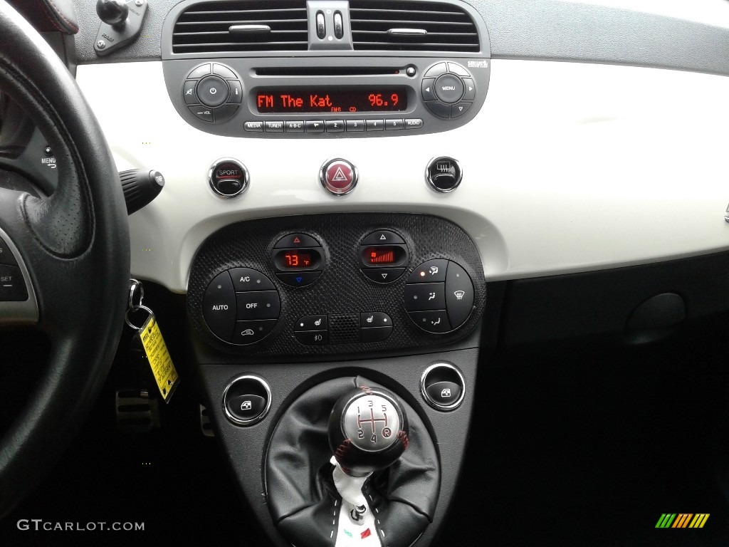 2013 500 Abarth - Bianco (White) / Abarth Nero/Nero (Black/Black) photo #19