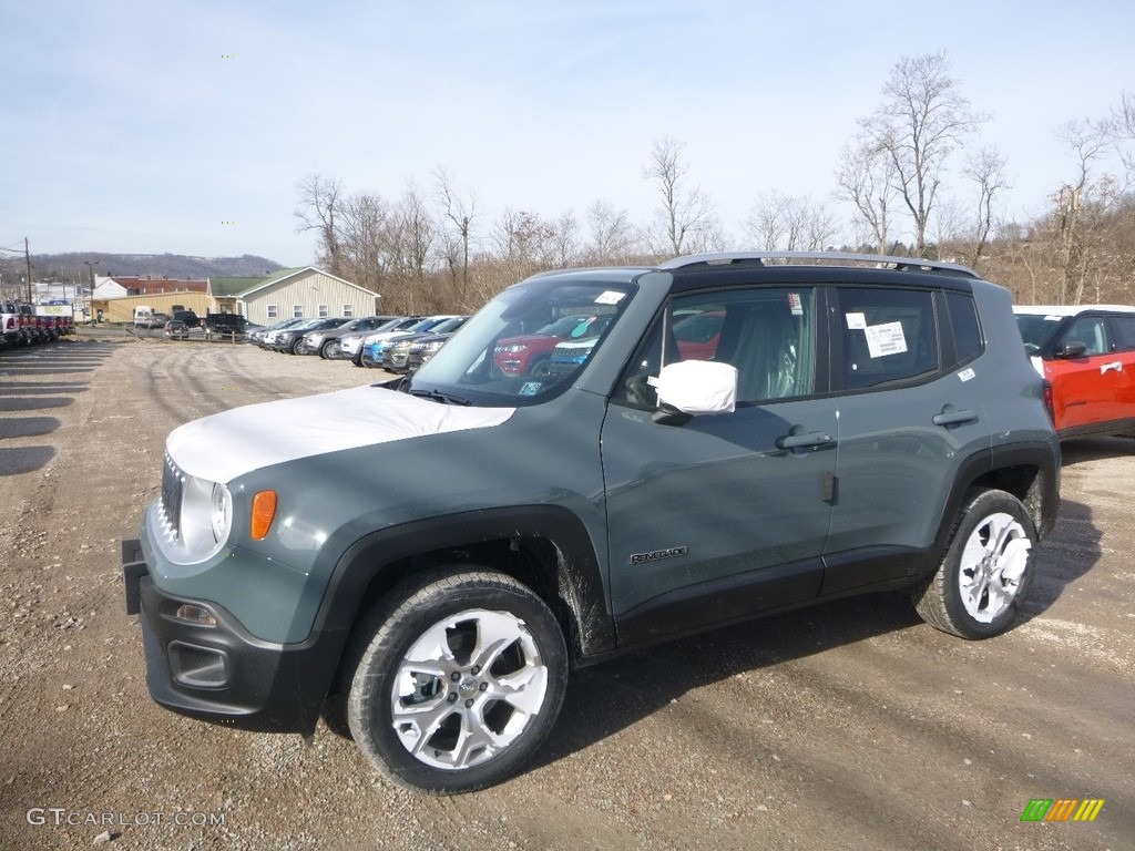 2017 Renegade Limited 4x4 - Anvil / Black photo #1