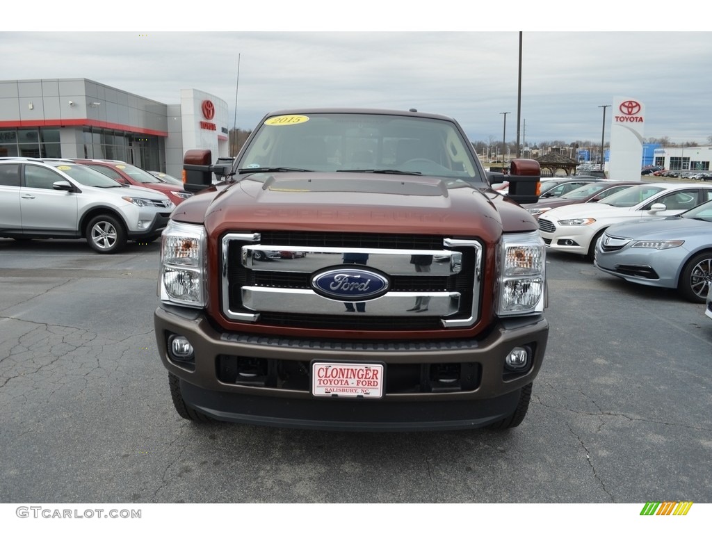 2015 F250 Super Duty King Ranch Crew Cab 4x4 - Bronze Fire / Platinum Pecan photo #31