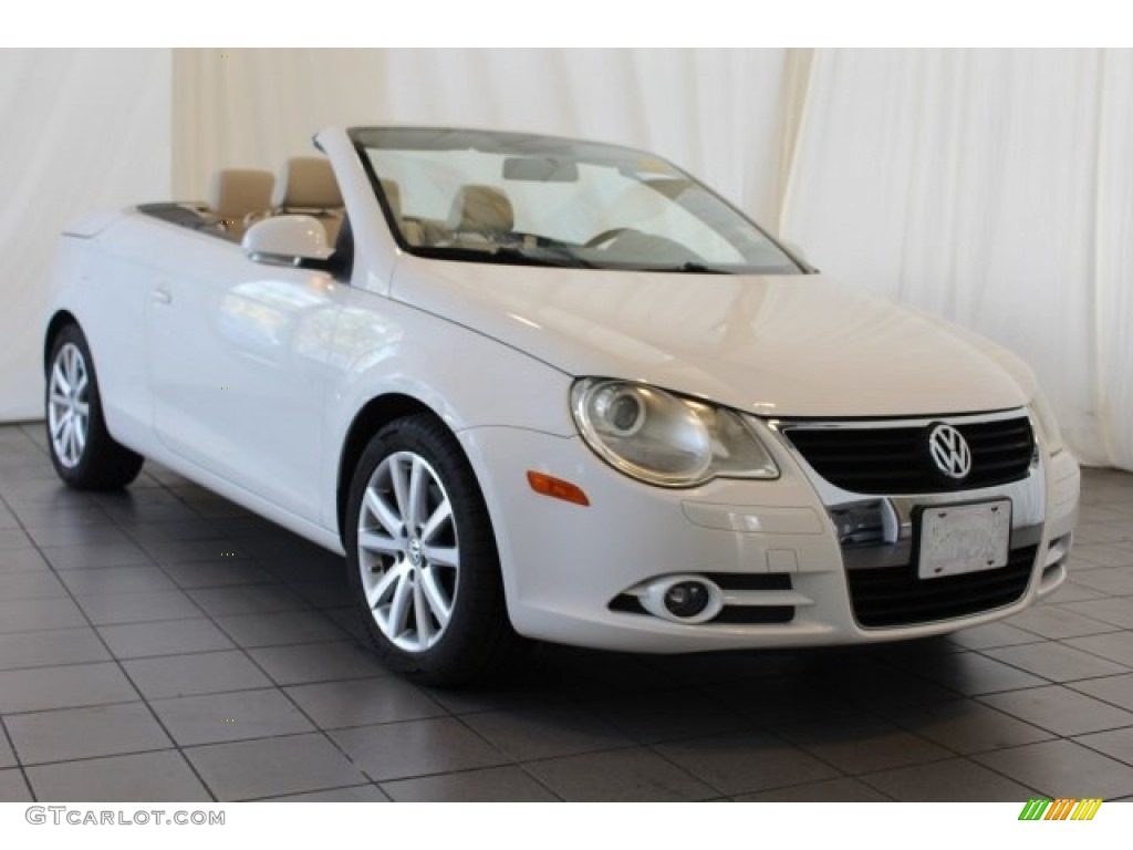 2008 Eos 2.0T - Candy White / Cornsilk Beige photo #2