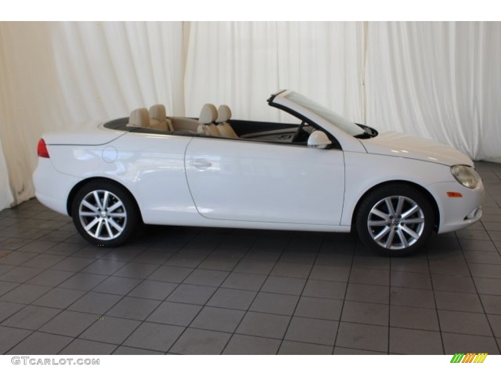 2008 Eos 2.0T - Candy White / Cornsilk Beige photo #3