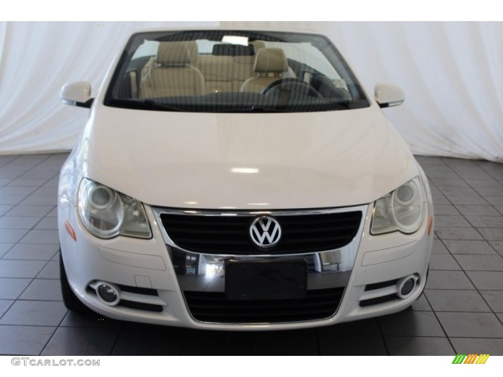 2008 Eos 2.0T - Candy White / Cornsilk Beige photo #4