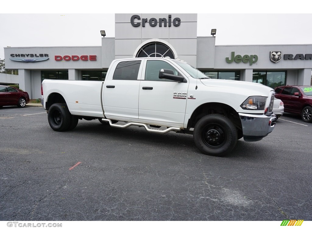 2015 3500 Tradesman Crew Cab 4x4 Dual Rear Wheel - Bright White / Black/Diesel Gray photo #1