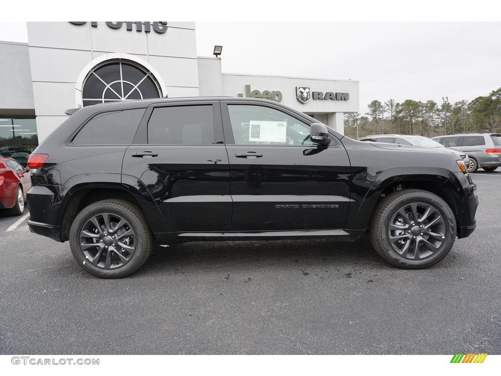 2018 Grand Cherokee High Altitude - Diamond Black Crystal Pearl / Black photo #14