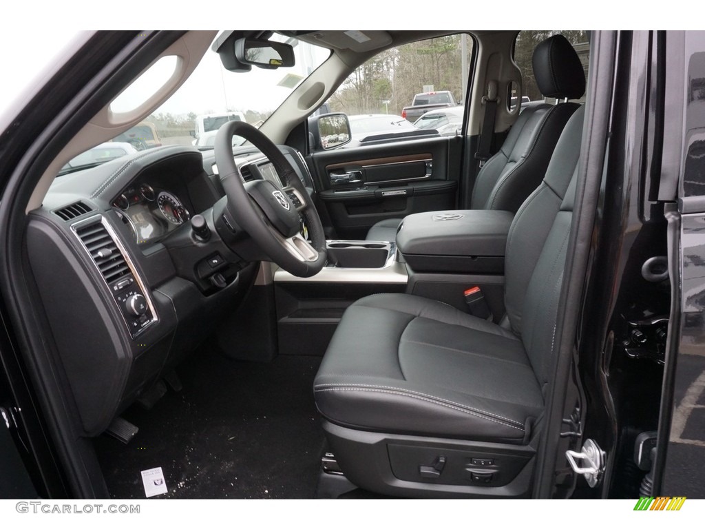 2018 1500 Laramie Crew Cab - Brilliant Black Crystal Pearl / Black photo #5