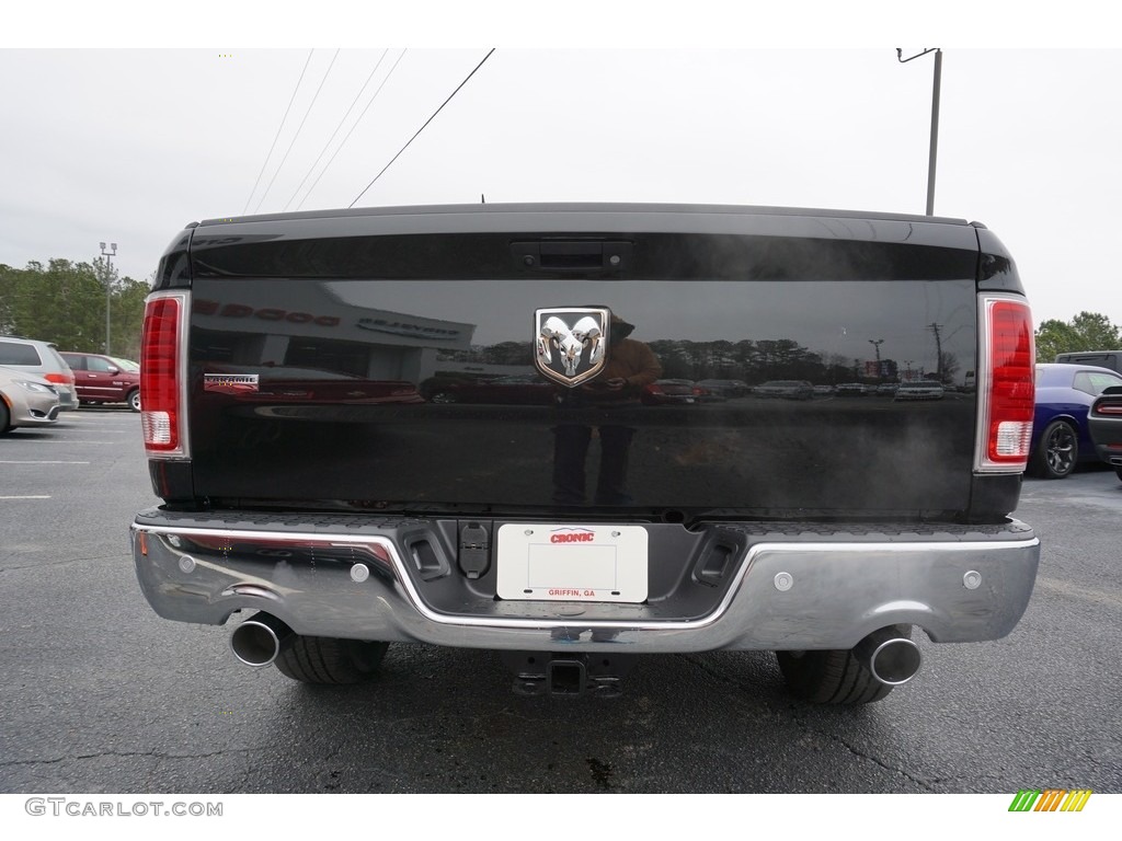 2018 1500 Laramie Crew Cab - Brilliant Black Crystal Pearl / Black photo #11