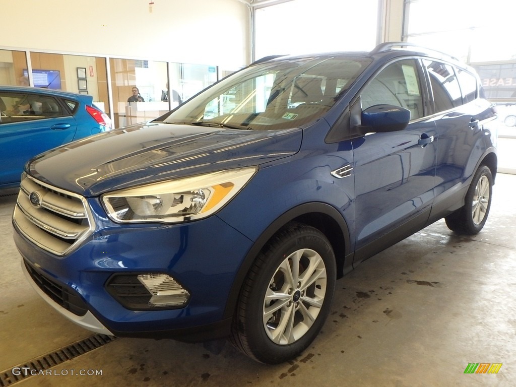 2018 Escape SE 4WD - Blue Metallic / Charcoal Black photo #4