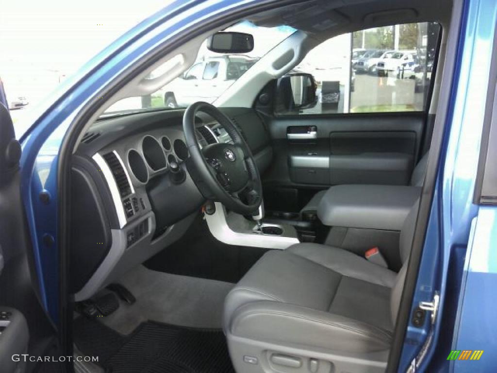 2007 Tundra Limited Double Cab - Blue Streak Metallic / Graphite Gray photo #32