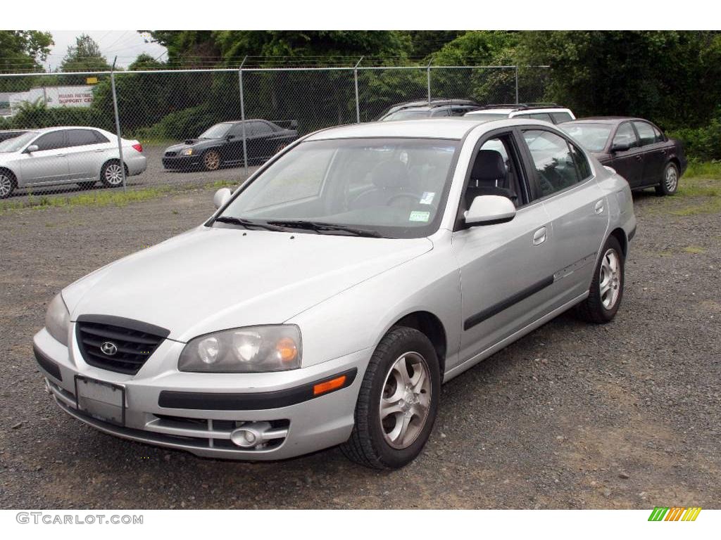 2004 Elantra GT Sedan - Sterling Silver / Gray photo #1