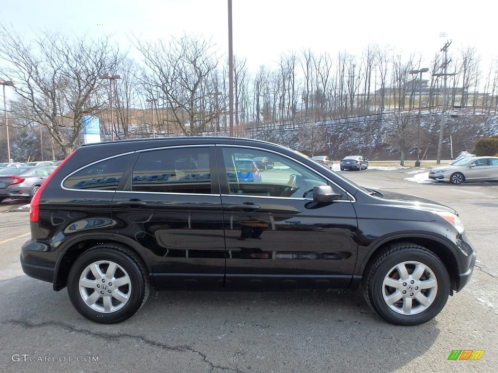 2009 CR-V EX 4WD - Crystal Black Pearl / Black photo #7