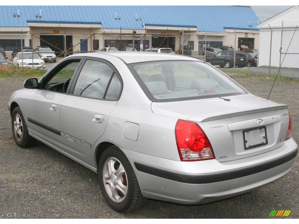 2004 Elantra GT Sedan - Sterling Silver / Gray photo #7