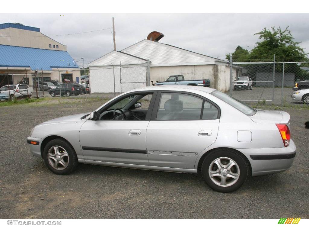2004 Elantra GT Sedan - Sterling Silver / Gray photo #8