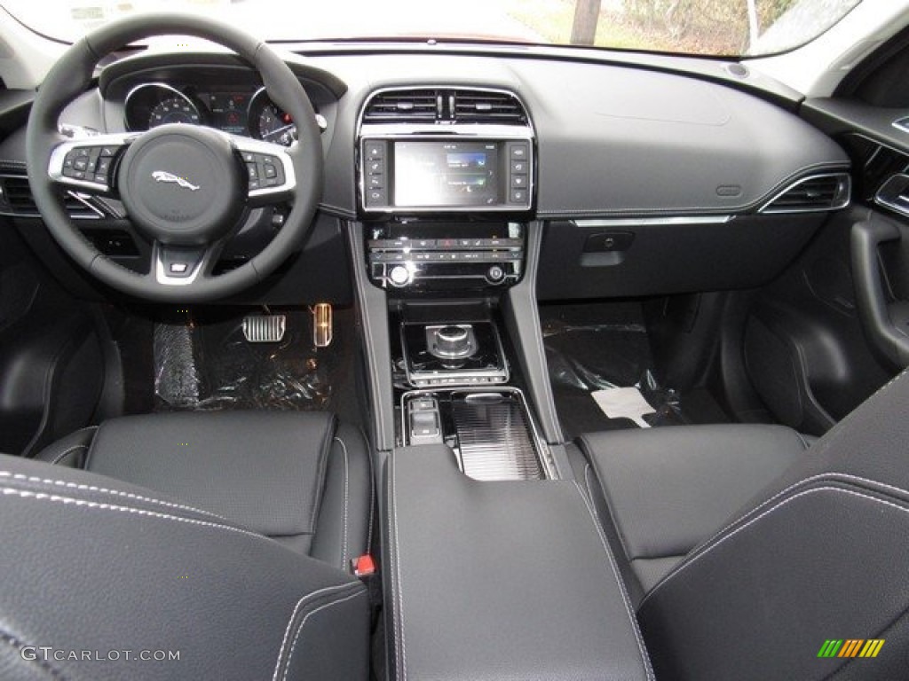 2018 Jaguar F-PACE 25t AWD R-Sport Ebony Dashboard Photo #125427628