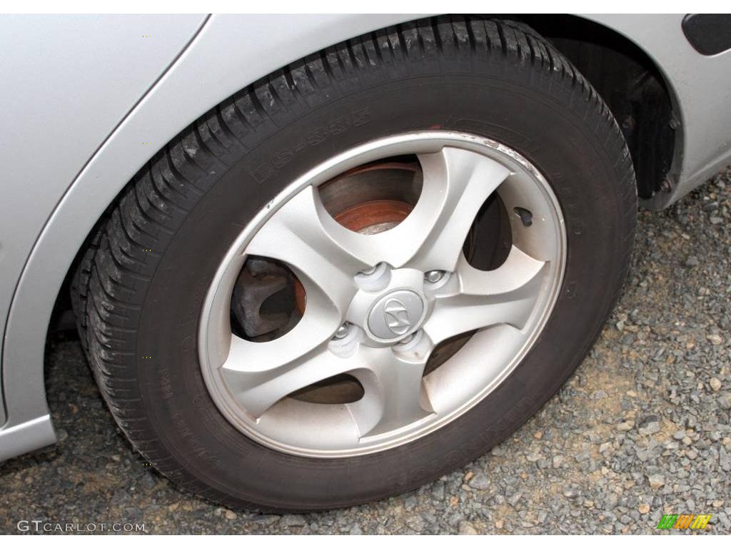 2004 Elantra GT Sedan - Sterling Silver / Gray photo #10