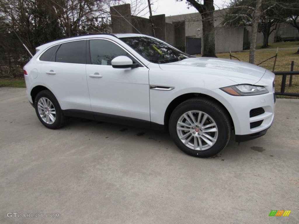 2018 F-PACE 25t AWD Prestige - Yulong White Metallic / Ebony photo #1