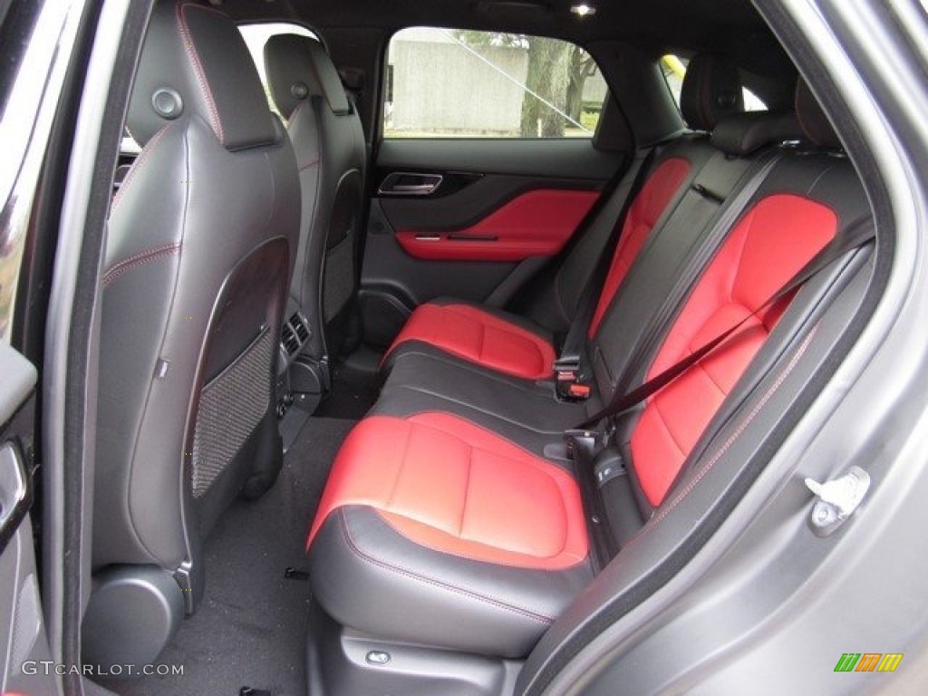2018 Jaguar F-PACE 25t AWD R-Sport Rear Seat Photo #125428675
