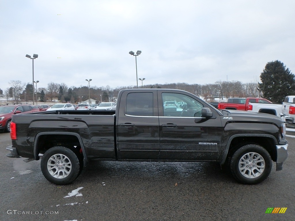 2018 Sierra 1500 SLE Double Cab 4WD - Deep Mahogany Metallic / Cocoa/­Dune photo #4