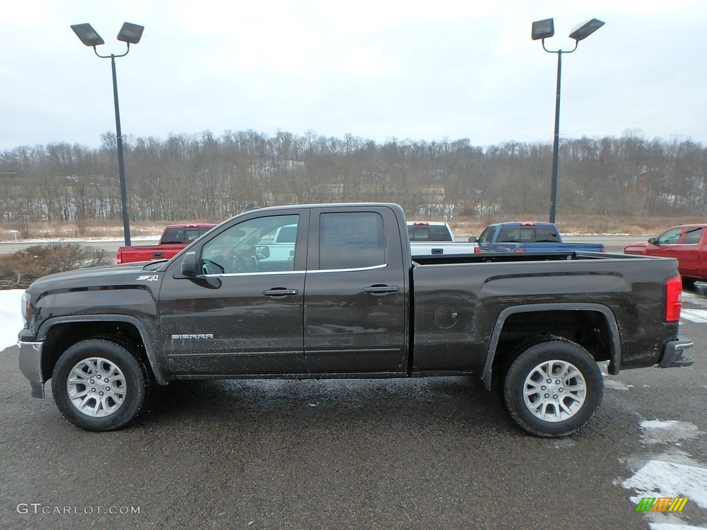 2018 Sierra 1500 SLE Double Cab 4WD - Deep Mahogany Metallic / Cocoa/­Dune photo #8