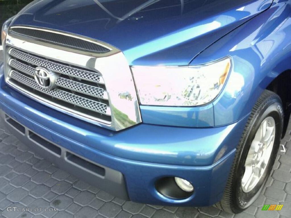 2007 Tundra Limited Double Cab - Blue Streak Metallic / Graphite Gray photo #57